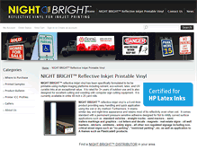 Tablet Screenshot of nightbrightvinyl.com